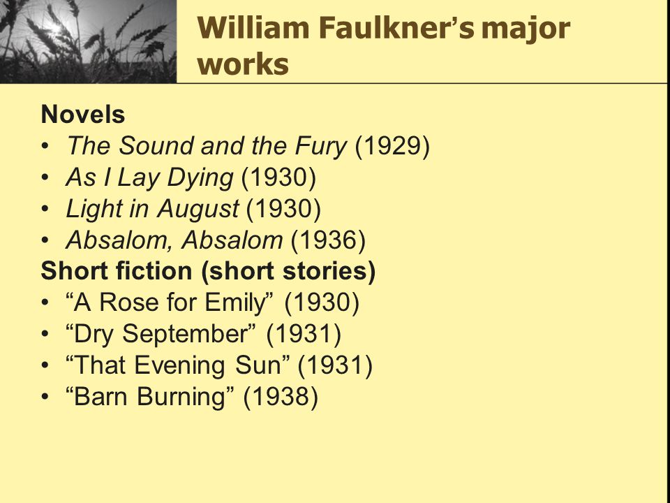 Faulkner's Short Stories